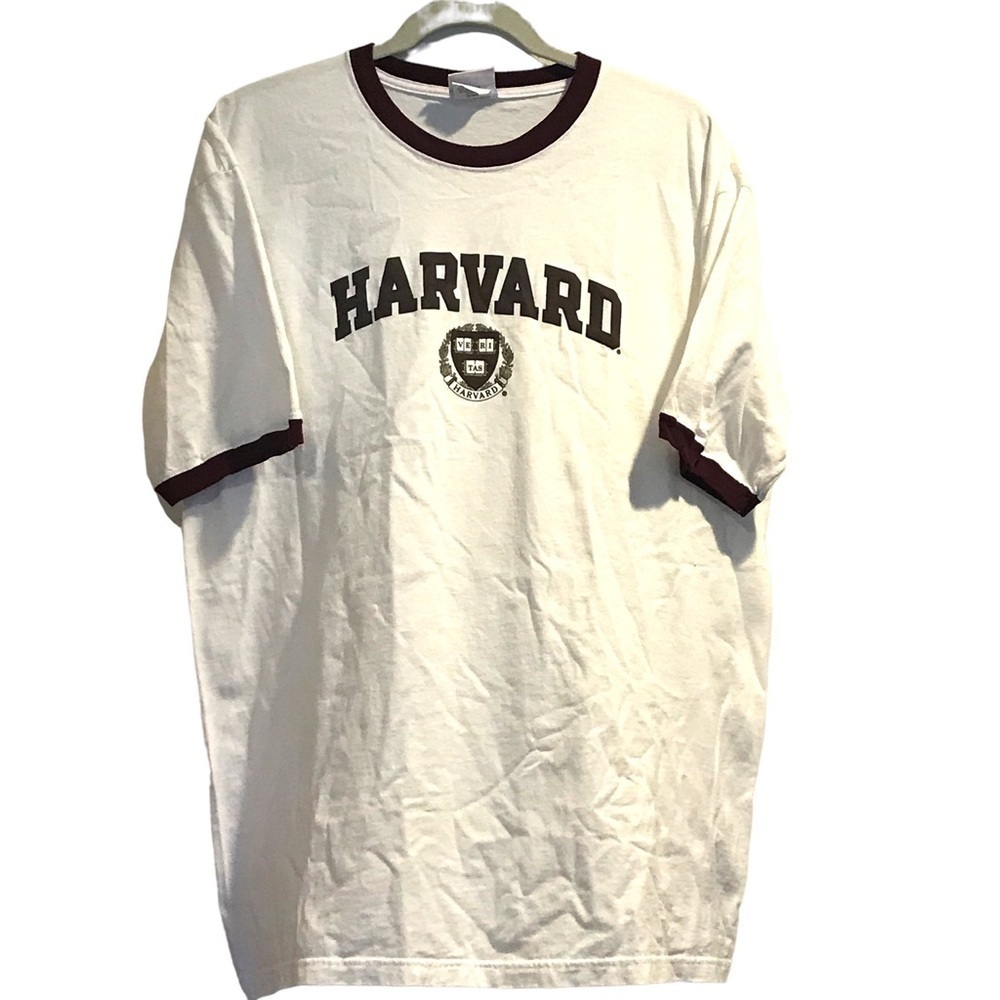 Champion Harvard University Ringer Tee Collegiate Intramural Size XLarge